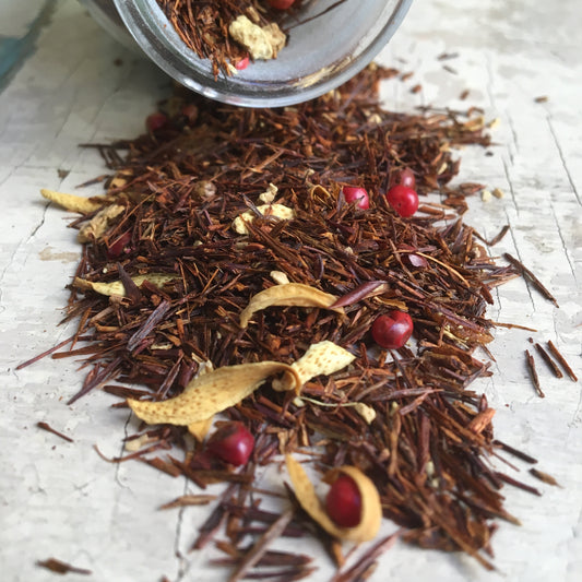 Rooibos de naranja, jengibre y pimienta rosa - 50 g